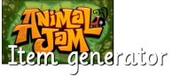Animal jam Item generator